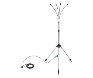 FYOBOT Brumisateurs Debout pour Patio Extérieur, Système de Brumisation sur Pied Réglable en Hauteur de 4,1 Pieds pour le Refroidissement Extérieur, Support Portable