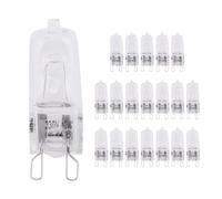 FYOBOT Lot de 20 Ampoules Halog¨¨Nes G9, Lampes Halog¨¨Nes Transparentes 40 W ¨¤ Intensit¨¦ Variable, Blanc Chaud 2800 K pour Lustres, Pendentifs, Lumi¨¨Res de Paysage