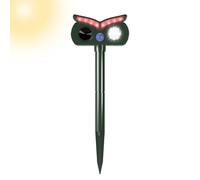 Fyrdyn Repulsif Animal Solaire | Repulsif Ultrason Anti Chien,IPX4 Étanche en Forme De Chouette Avertisseur pour Parterre De Fleurs, Jardin, Camping, Ferme, Pelouse, Piscine, Poulailler
