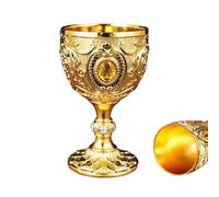 Fyrdyn Verre À Vin - Avec Flûtes Métalliques À Strass | Coupes Anciennes De 30 ml Pour Vin Blanc Et Spiritueux - Pour Bourbon Vodka Tequila Brandy Sake Cocktails Bar Fête Dîners Mariage Anniversaire