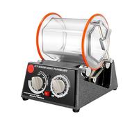 Fyssnn Kit de polisseuse 60 W/150 W avec minuterie et perles de polissage, 220 V, 5 vitesses, pour bijoux, pièces de monnaie, pièces en métal, bricolage, artisans, polisseuse rotative, moulin à billes