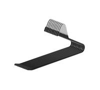 FytStycale 10 Pièces Cintre Pantalon Métal Ouvert Antiglisse Z Forme Gain de Place Lourde pour Jeans Pantalons Chino Jupe Convient Au Dressing Armoire Mai, Noir 29 Cm