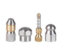 FytStycale 4 Buses de Débouchage pour Tuyau D'arrosage, Buse de Nettoyage Haute Pression pour Canalisations, Buse de Jet de 4000 PSI pour éviers de Sol,