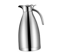 FytStycale à Café avec Double Isolation Carafe Isotherme En Acier Inoxydable 1.5L Couvercle Anti-fuites Design Large Ouverture Parfait pour Maison et Év, Argent
