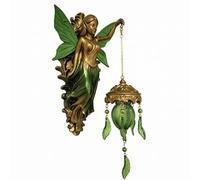 FytStycale Applique Murale Décorative Vintage Lampe Murale Lanterne Murale Ornement Mural en Résine avec Plaque Sculptée et Pampilles Décoratives Style Lanterne, Déesse, 19cm