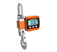 FytStycale Balance Numérique Portable Électronique Pèse-Bagage Suspendu avec Crochets Métal Structure Résistante Affichage Clair Unités Multiples Sélectionna, Orange