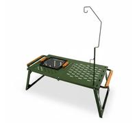 FytStycale Barbecue Pliable Extérieur Table de Camping Table de Grill Poste Culinaire Extérieur Pliable Montage et Rangement Faciles Composants Amovibles Convient aux Repas Camping, Petit, Vert