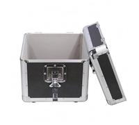 FytStycale Boîte de Rangement Aluminium Fabriquée avec Un Cadre en Métal Robuste Système de Verrouillage Sécurisé Couvercle Détachable Facile Intérieur Structuré, Noir, Noir, Grand 357