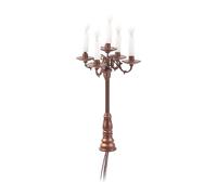 FytStycale Chandelier pour Maison de Poupée, Table à Sable, Maquette de Bâtiment, Bougie, Décoration de Jardin à L'échelle 1/87, Mini-modèle, Bougeoir, Lampe, Bronze