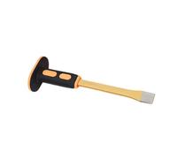 FytStycale Ciseau à Sculpter avec Garde, Ciseau Plat, Tête Plate Confortable, Outil à Main Léger pour Casser Les Pierres et, Mortier, Chasse, 30cm