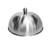 FytStycale Cloche à Burger Couvercle en Acier Inoxydable, Dôme de Cuisson pour Steak Robuste Anti-éclaboussures, Dôme Culinaire Adapté pour Barbecue, Cuisson et Plancha, 22cm x 22cm x 8,3cm