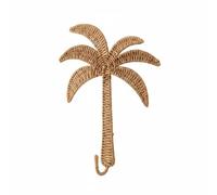 FytStycale Crochet Palmier En Rotin Tressé Naturel Support Mural Décoratif Style Boho Décoration Murale