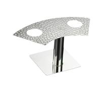 FytStycale Élégant Support de Cornet de Glace en Acier Inoxydable pour Les Occasions Spéciales, 2 Trous