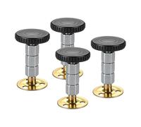 FytStycale Ensemble de 4 butées de tête de lit réglables, antidérapantes et légères, en métal, pour stabilisateurs anti-tremblements et grincements, 70 Mm à 97 Mm