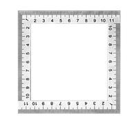 FytStycale Équerre de Mesure Double Face 120 Mm, Outil de Mesure, Règle de Dessin pour Guide de Défonceuse, Table de Bureau, de Scie