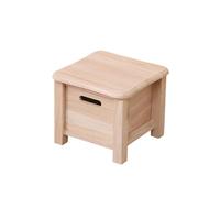 FytStycale Escabeau en Bois avec tiroir de Rangement, Pouf, Banc en Bois, Petit Repose-Pieds pour Salle de Bain, Chevet, entrée, 30cmx30cmx25cm