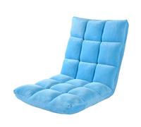 FytStycale Fauteuil Sol avec Dossier Réglable Matelassé Chaise Sol Pliable Doux Fauteuil Pliable pour Joueurs, Étudiants, Tatami, Bleu Ciel