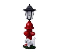 FytStycale Figurine de Chien, Lampe Solaire, Collection D'éclairage Paysager, Sculptures En Résine Faciles à Utiliser, Cadeau Idéal pour Décorer Le Jardin. D