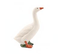FytStycale Figurine Oie Compact Figurine D'oiseau Style Moderne Élégant Oiseau Décoratif, White, 26G