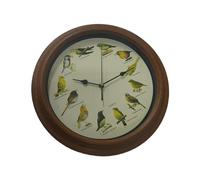 FytStycale Horloge Murale, Horloge, Décoration Intérieure, Chant D'oiseaux, Réveil, 25,4 Cm, Horloge Murale Oiseau pour Anniversaires, Fêtes, Orneme