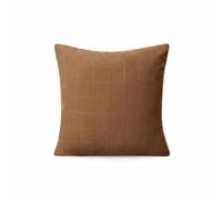 FytStycale Housse de Coussin en Lin Taie Couvre-Oreiller Coussinet Texture Effet Lin en Polyester Motif à Carreaux Classique Ambiance Convient au Salon Chambre Canapé Lecture, Beige, 50 50cm