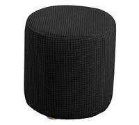 FytStycale Housse de Pouf Ronde Moderne pour Une Vie élégante, Noir