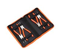 FytStycale Jeu de 4 Pinces à Circlips, Pinces à Circlips, Pinces Polyvalentes et Robustes pour Machines Agricoles, Poignées En PVC, Droites et