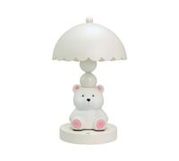 FytStycale Lampe Ours Mignon Lampe Ourson Compact Veilleuse Ours pour Enfants, Bébé, Table Chevet, Chambre à Coucher, Lampe De Table Ours Blanc Mignon Emballage Cadeau