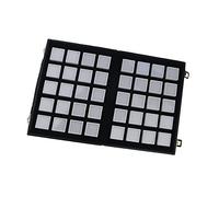 FytStycale Plateau de Présentation pour Bijoux en Diamants, Collection Multi-grilles, Présentoir de Comptoir, Bocaux, étui en Bois, Plateau de Rangement pour Pie, Grille Blanche 40