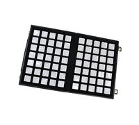 FytStycale Plateau de Présentation pour Bijoux en Diamants, Collection Multi-grilles, Présentoir de Comptoir, Bocaux, étui en Bois, Plateau de Rangement pour Pie, Grille Blanche 70
