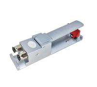 FytStycale Poignée de Commande Sablage Pneumatique en Alliage d'Aluminium, Raccord Rapide Levier, Sablage Finition Argentée, Poignée de Sécurité avec Cache Rouge, Pièce Détachée pour Machine