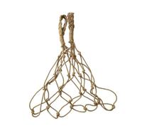 FytStycale Sac en Filet Tissé pour Papier Toilette, Solution de Rangement Suspendue à La Main à La Main pour La Maison, Blanc