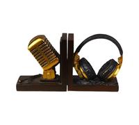 FytStycale Serre-livres Décoratifs, Organiseur de Livres, Porte-livres Original En Forme de Casque Audio pour Le Bureau à Domicile.