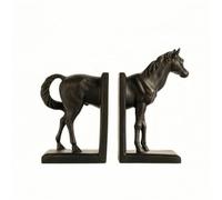 FytStycale Serre-Livres en Résine Décoratif Serre-Livres avec Cheval Vintage pour Lecteurs, Collectionneurs, Bureau, Bibliothèque, Étagère