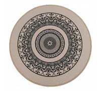 FytStycale Set de Table en Caoutchouc Antidérapant Tapis Table Nappe Ronde Dessous de Plat Accessoire de Table Protection Contre Taches et Liquides Aspect Lin, Beige, Bâton De Sorcier