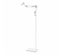 FytStycale Support Sèche-Cheveux Toilettage Chien Réglable Support Articulé Sèche-Cheveux Facile à Nettoyer pour Maison, Support De Sol À Bras Articulé 175 Blanc Grande Pince Universelle