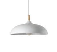 FYWRLQG Luminaire Suspendu Macaron Lustre en Métal Et Bois De Ferme Lampe Suspendue De Couleur Industrielle Danoise Lampe Suspension Semi-encastrée À Tête Unique pour Salle Manger Chambre Cuisine Bar