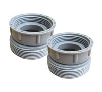 Fzaqwen 2 Pièces Adaptateur Réducteur Évier Raccord Droit Extension Universelle Montage Rapide PVC Étanche Compatible Rénovation Installation Cuisine, 45 mm à 58 mm