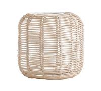 Fzaqwen Abat-jour Suspendu En Rotin Tressé, Abat-jour Rétro pour Lustre, Plafonnier, Idéal pour Le Salon, c