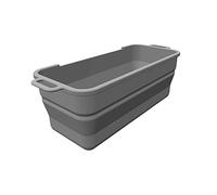 Fzaqwen Bac Collecteur Huiles Plaque Silicone Support Grille Attrape Antiadhésif Accessoire Résistant Haute Température Convient à Barbecue Dîner Fête, Gris