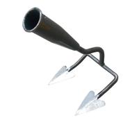 Fzaqwen Bêche Manuelle Triangulaire, Outil de Jardinage Ergonomique et Portable en Métal, Polyvalente pour Ameublir La Terre, Idéale pour Les Potagers, Les Ja, 2 Dents
