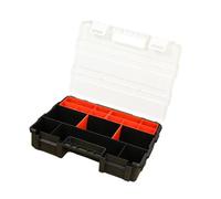 Fzaqwen Boîte Organisateur Matériel Coffret Compartiments Amovibles Boîte Rangement Pièces Petites Portable En PP Fonction Ajustable Adaptée à La Maison Dépla, 29 Cm X 22 Cm X 6 Cm