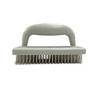 Fzaqwen Brosse Métallique Polyvalente Fil d'Acier Résistant Manche Large Ergonomique Brosse de Polissage Légère Élimination de la Rouille et Laitier Adaptée, Fil D'acier Inoxydable