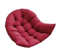 Fzaqwen Coussin pour Fauteuil Suspendu en Forme D'œuf, épais, Confortable, Doux et Lavable, Idéal pour Une Utilisation Intérieure, Au Jardin, en Extérieur, Rouge Foncé