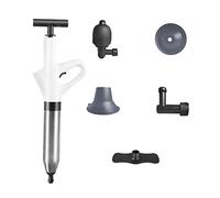 Fzaqwen Déboucheur Haute Pression Toilette Plongeur Drain Tuyau Outil Conception Ergonomique Air Adapté pour Salle de Bain Cuisine Toilettes
