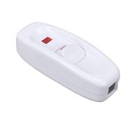 Fzaqwen Interrupteur Lampadaire Bouton de Lampe de Bureau Câble Intégré avec Témoin Lumineux Utilisation Pratique Structure Résistante Adapté Chambre Table Le, blanc