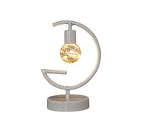 Fzaqwen Lampe de Table à Ampoule Fantaisie, éclairage Décoratif, Veilleuse, Lampe de Lecture pour Bureau, Chambre, Cadeau de Pâques Ou Terrasse, G Blanc