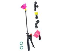 Fzaqwen Lance de Pulvérisation, Tube Télescopique Long, Poignée Ergonomique, Rallonge pour Pulvérisateur Haute Pression pour L'arrosage des Plantes, Fixe 50cm 5 Buse