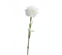 Fzaqwen Oeillet Artificiel Oeillet Fleur Synthétique Bouton Multicouche Aspect Naturel Touche Douce sans Tige Flexible en Fil Fer et Plastique Convient à , Blanc