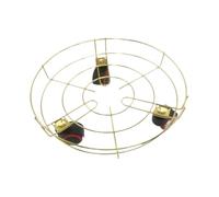 Fzaqwen Plateau à Plantes Roulant Chariot Pot Rond Fer Résistant Grande Capacité Multiples Plantes Base Mobile Adaptée à La Décoration Maison Véranda Serre Ur, Doré